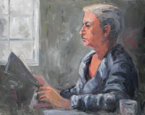 Steve with Morning Paper
16 x 20
Not Available Steve with Morning Paper
16 x 20
Not Available